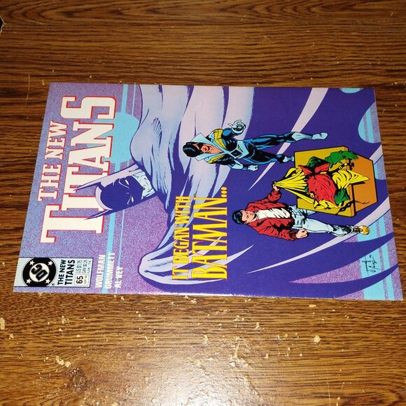 The New Teen Titans #65 (DC comics,1990) It Began with Batman ... - Picture 3 of 3